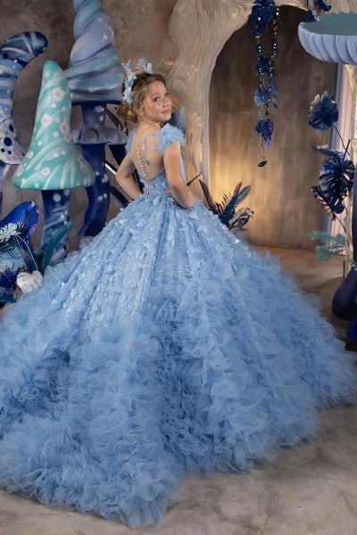 The Paisley Girls Couture Ruffled Pageant Gown