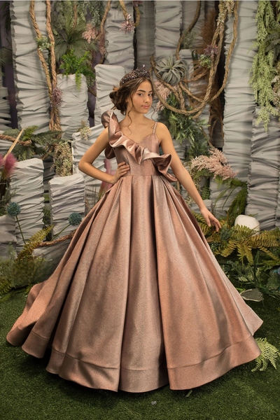 Luxury Lilac Flower Girl Pageant Gown | Couture Ballgown