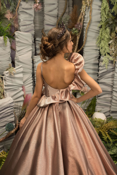 Luxury Lilac Flower Girl Pageant Gown | Couture Ballgown