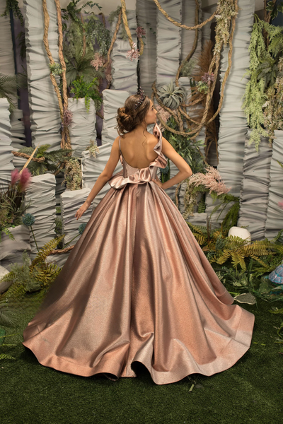 Luxury Lilac Flower Girl Pageant Gown | Couture Ballgown