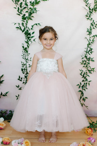 Amalee Couture Rose Flower Girl And Communion Dress