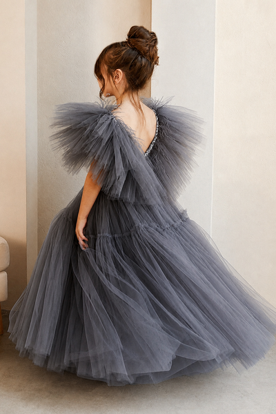 Hallie Girls Special Occasion Tulle Dress