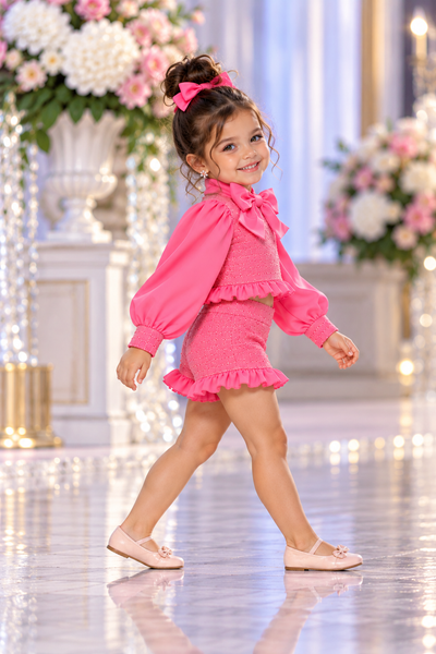 Girls Tweed Pageant Interview Short Set
