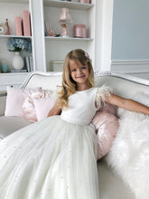Chic Looking Girls Handmade Couture Tulle Velvet Ballgown