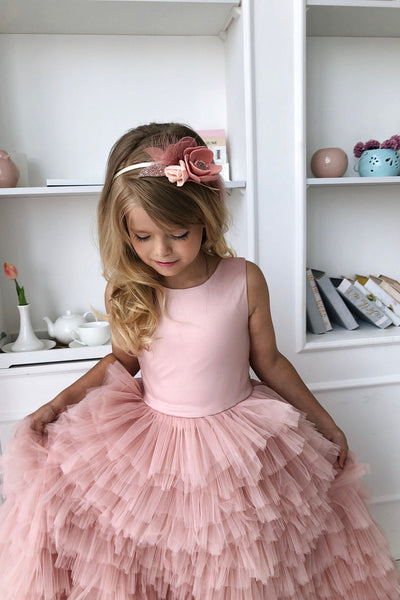 Magnificent Floor Length Ruffled Special Occasion Dress For Girls