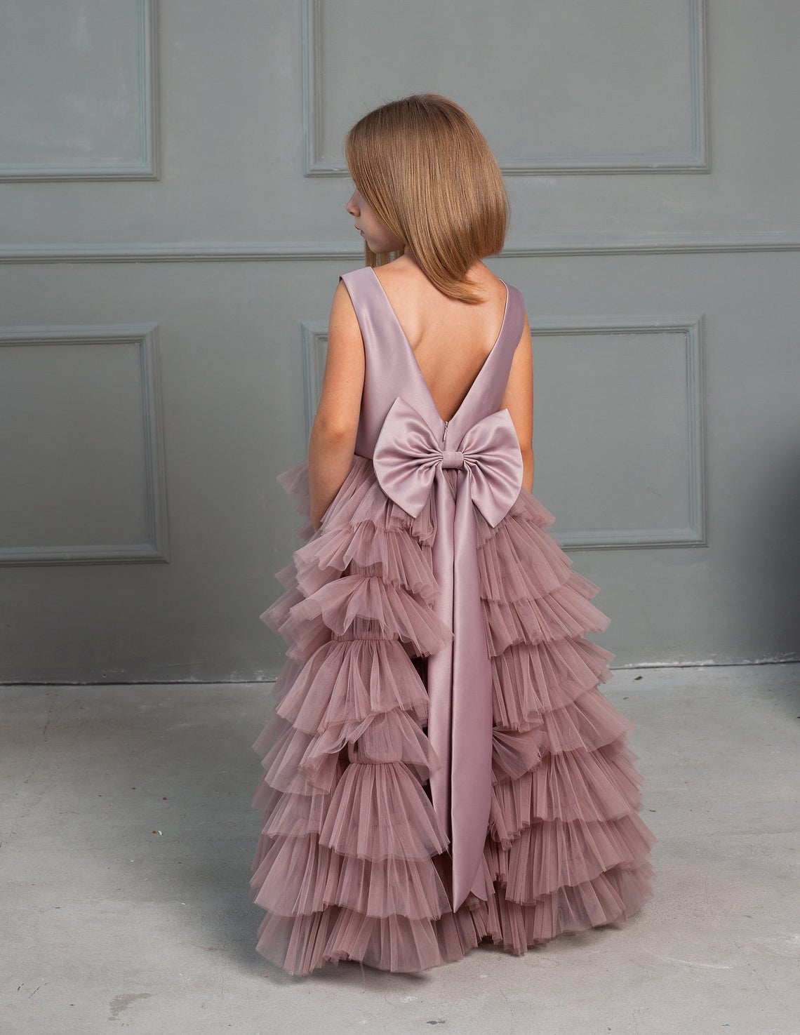 Magnificent Floor Length Ruffled Special Occasion Dress For Girls