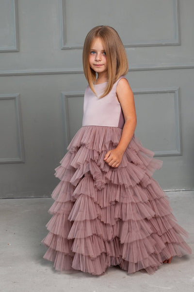 Magnificent Floor Length Ruffled Special Occasion Dress For Girls