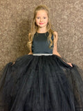 Maelynn Girls Pageant Dress with Removable Train | Blush Kids