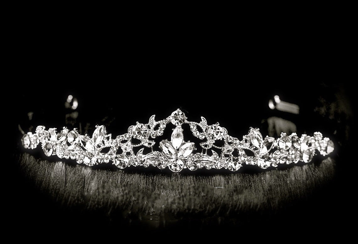 Communion Swarovski Tiara Girls Headpiece Flower Girl Birthday Tiara