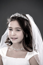 Communion Swarovski Tiara Girls Headpiece Flower Girl Birthday Tiara