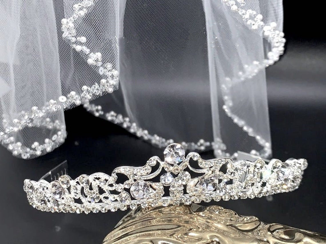 Communion Swarovski Tiara Girls Headpiece Flower Girl Birthday Tiara