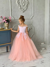 Luxury Studio Wedding Flower Girl Tulle Satin Pageant Communion Dress