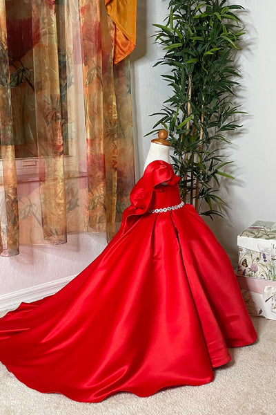 Satin Communion Flower Girl Pageant Special Occasion Baby Baptism Dress