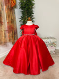 Satin Communion Flower Girl Pageant Special Occasion Baby Baptism Dress