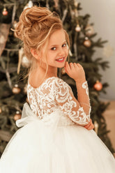 Ophelia Girls Couture Communion Lace Dress