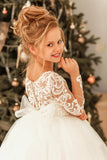 Ophelia Girls Couture Communion Lace Dress