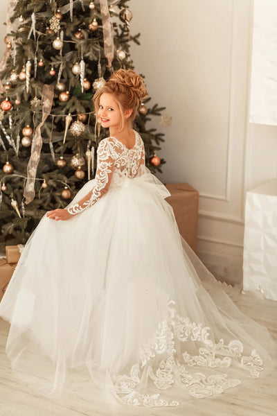 Ophelia Girls Couture Communion Lace Dress