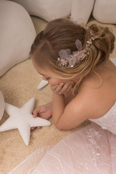 Girls Blush Pink Couture Wedding Easter Flower Girl Special Occasion Party Dress