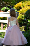 Birthday Flower Girl Custom Couture Wedding Party 3Dew Flower Tulle Dress