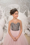 Girls Custom Couture Handmade Special Occasion Wedding Party Tulle Dress