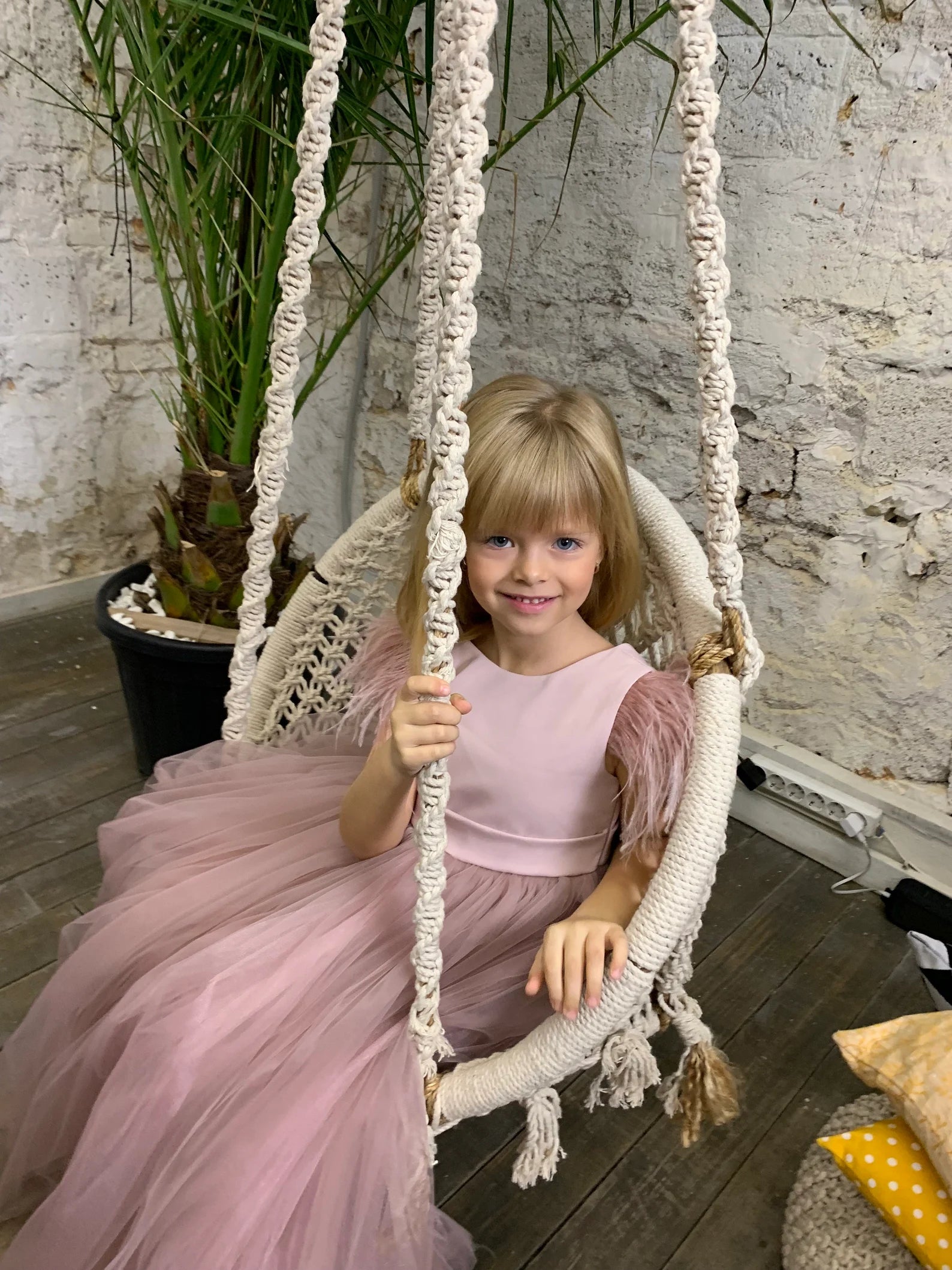 Custom Wedding Flower Girl Special Occasion Satin Tulle Long Dress