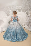 Girls Couture Off The Shoulder Sequin Pageant Party Special Occasion Formal Gown