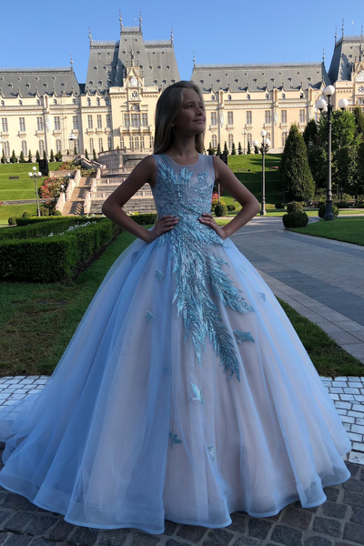 Couture Lace Tulle Flower Girl Pageant Photo Shoot Special Occasion Dress
