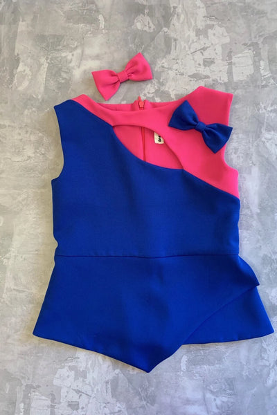 Girls Pageant Interview Skirt Set | Peplum Outfit
