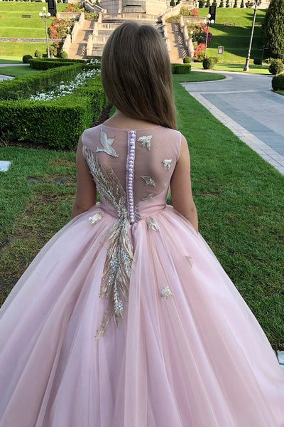Couture Lace Tulle Flower Girl Pageant Photo Shoot Special Occasion Dress