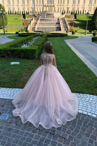 Couture Lace Tulle Flower Girl Pageant Photo Shoot Special Occasion Dress