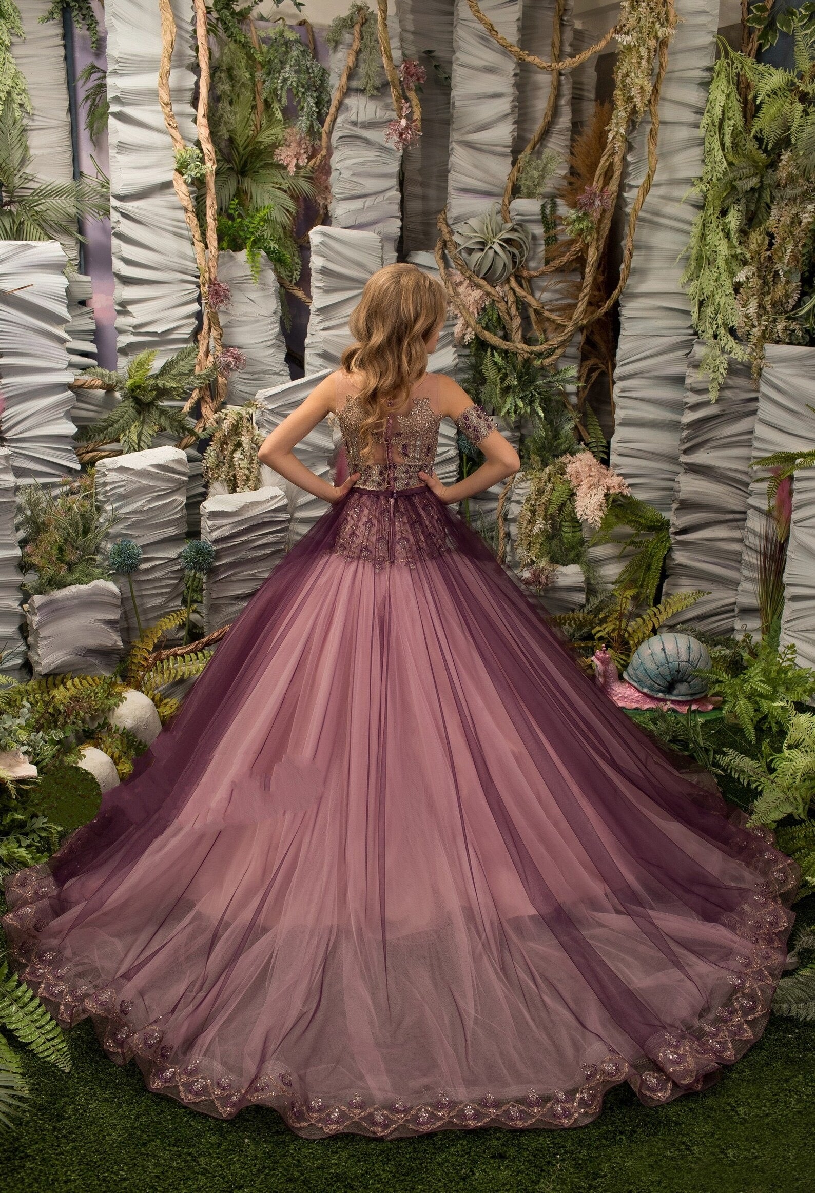 Girls Custom Couture Handmade Two Piece Special Occasion Pageant Party Dress