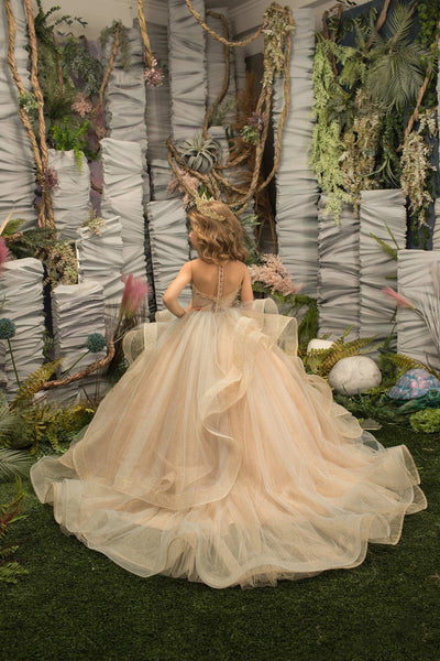Girls Couture Wedding Flower Girl Special Occasion Pageant Party Gown