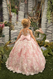 Girls Couture Satin Lace Tulle Flower Girl Special Occasion Party Dress