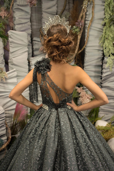 Girls Stunning Couture Glitter Tulle Christmas Pageant Special Occasion Gown