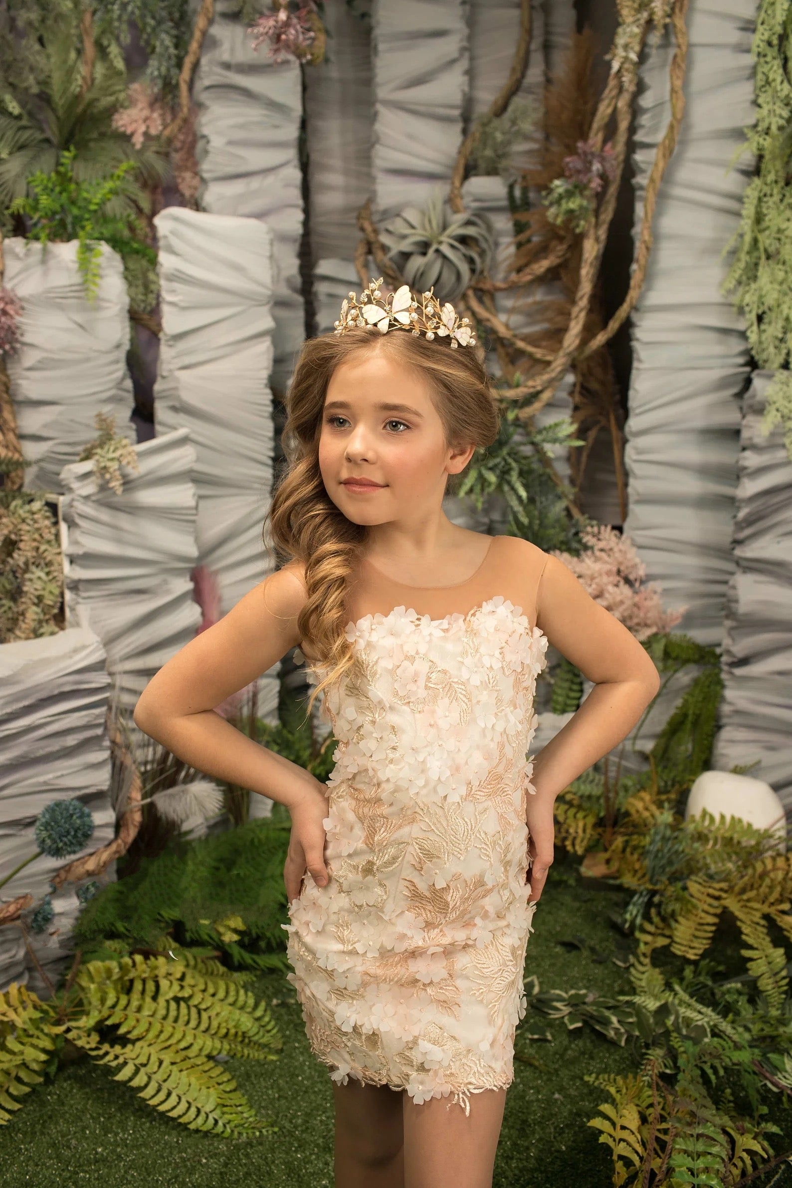 Couture Pageant Wedding Flower Girl Special Occasion Tulle Lace Dress