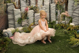 Girls Custom Couture Wedding Flower Girl Pageant Party Hi Low Dress