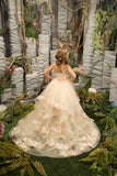 Couture Pageant Wedding Flower Girl Special Occasion Tulle Lace Dress