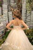 Couture Pageant Wedding Flower Girl Special Occasion Tulle Lace Dress