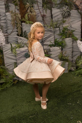 Couture Girls Beaded Lace Short Pageant Birthday Party Special Occasion Dress