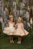 Couture Girls Beaded Lace Short Pageant Birthday Party Special Occasion Dress