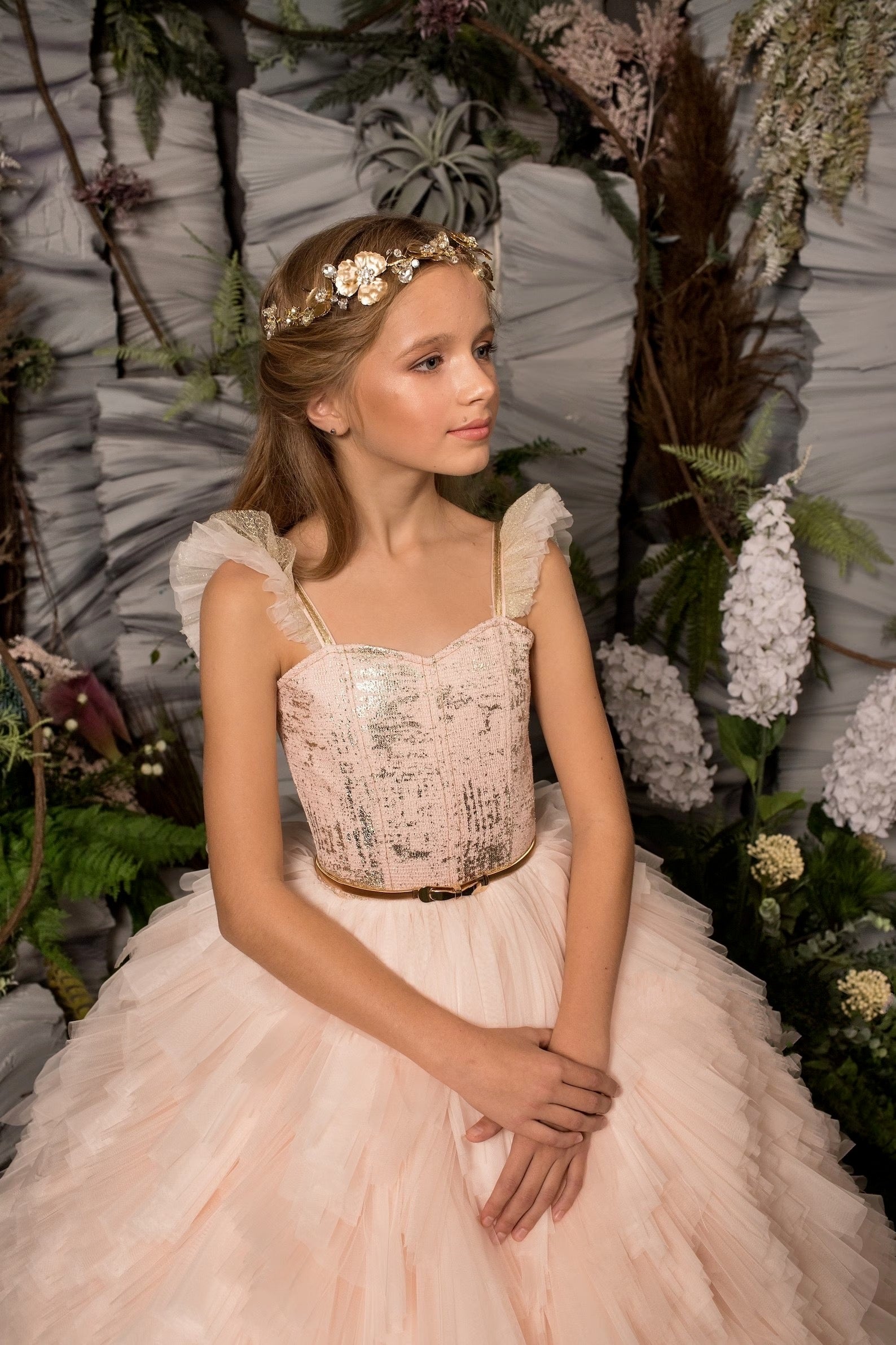 Custom Couture Girls Special Occasion Pageant Party Tulle Ball Gown