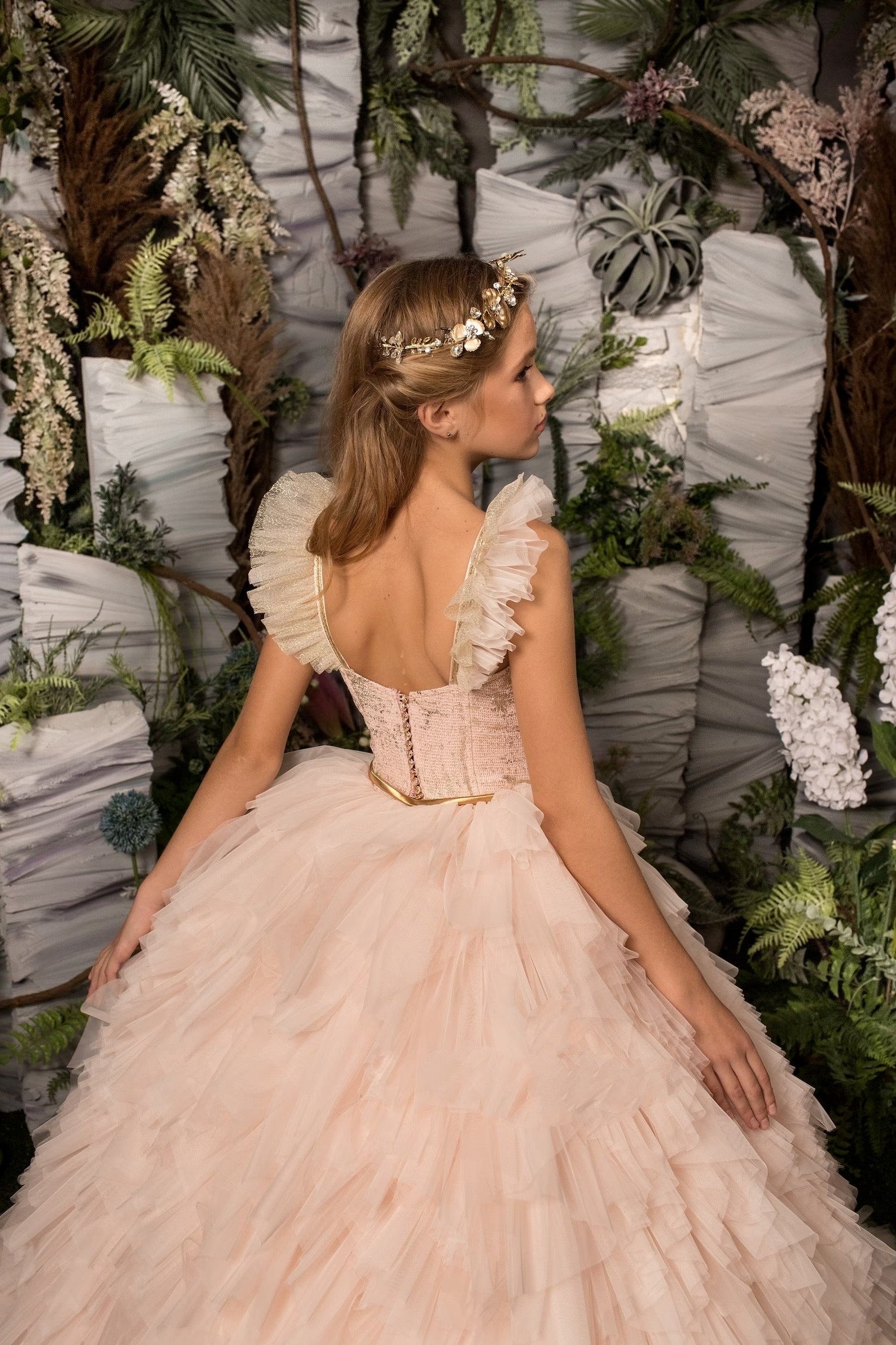 Custom Couture Girls Special Occasion Pageant Party Tulle Ball Gown