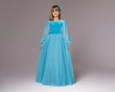 Celestielle Azure Couture Gown – Turquoise Girls Special Occasion Dress