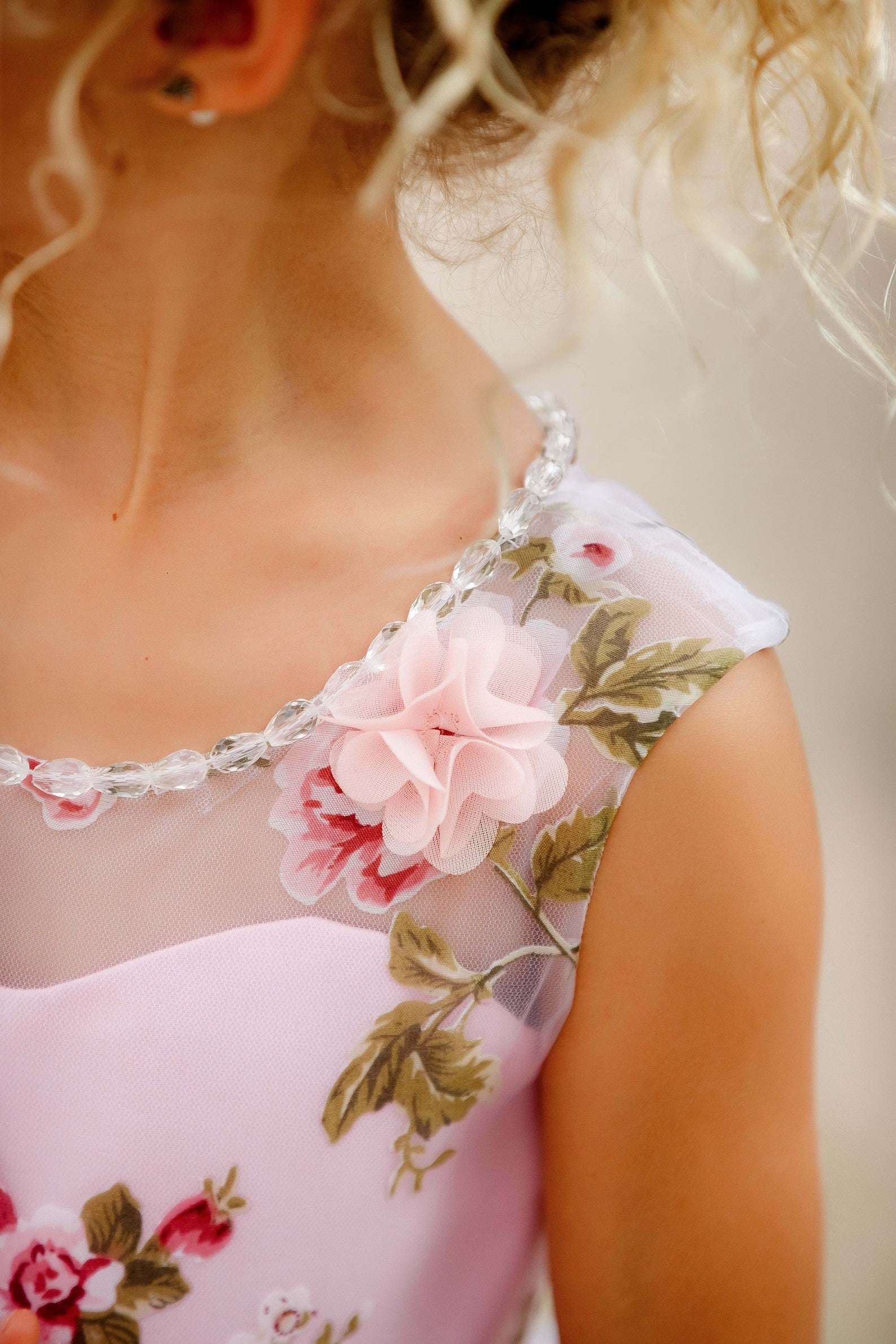 Custom Couture Princess 3D Floral Wedding Flower Girl Special Occasion Dress