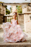 Custom Couture Princess 3D Floral Wedding Flower Girl Special Occasion Dress