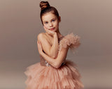 Girls Special Occasion Pageant Party Hi Low Tulle Sequin Dress