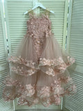 Couture Pageant Wedding Flower Girl Special Occasion Tulle Lace Dress