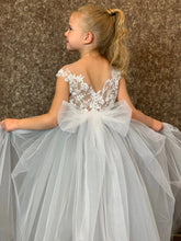 Couture Tulle Lace Flower Girl Wedding Party Floor Length Dress