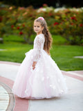 Gorgeous Custom Special Occasion Wedding Party Satin Tulle Floor Length Dress