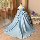 Satin Communion Flower Girl Pageant Special Occasion Baby Baptism Dress